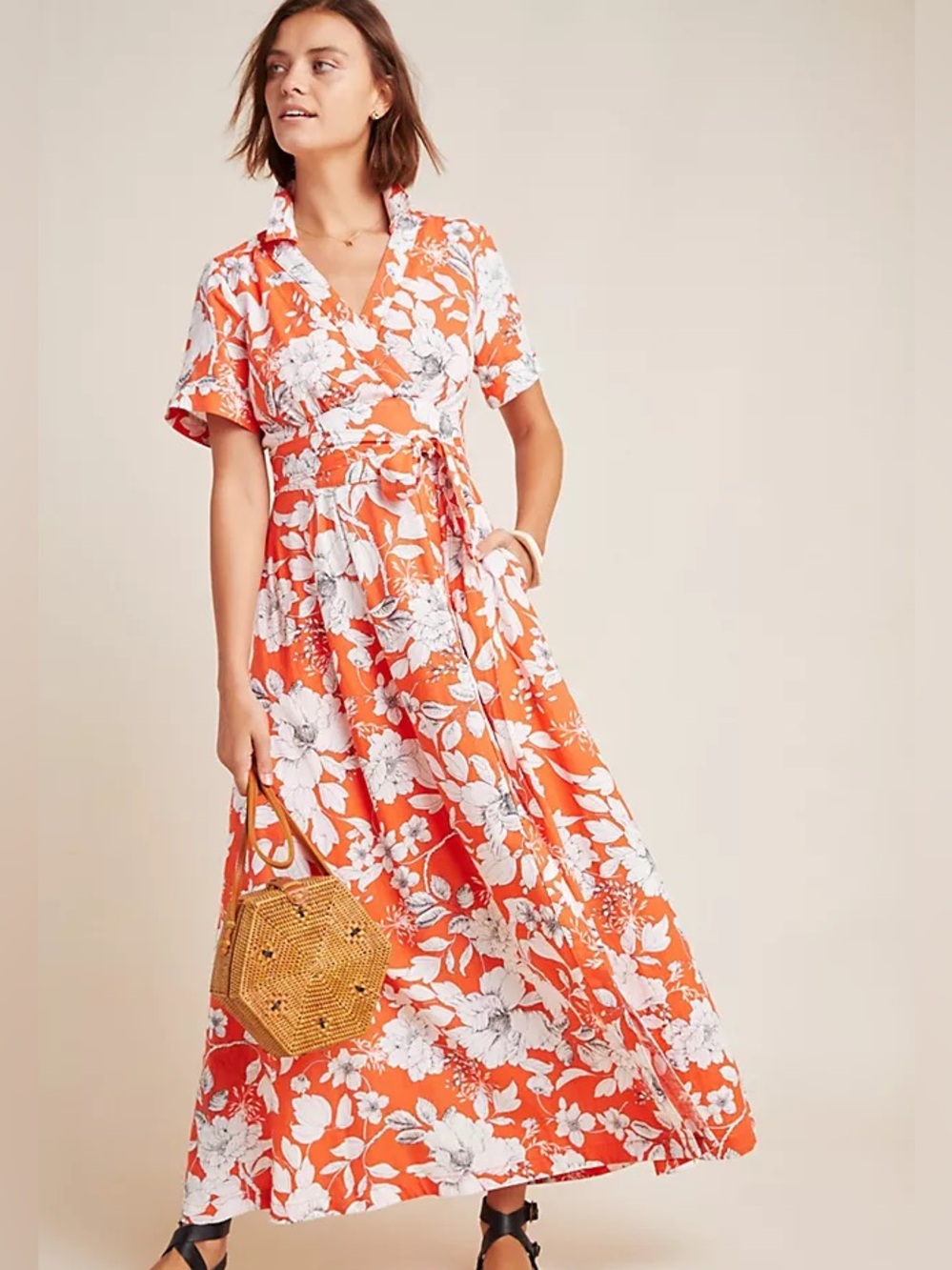 Anthropologie Maeve Janae Maxi Shirtdress